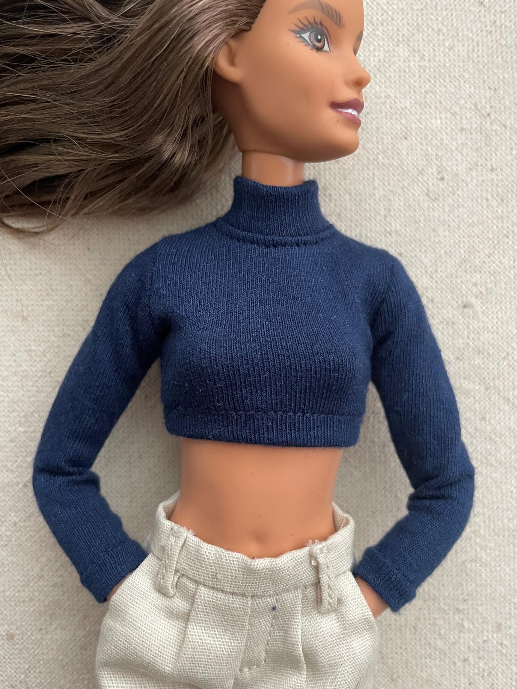 Blusa Cropped manga longa