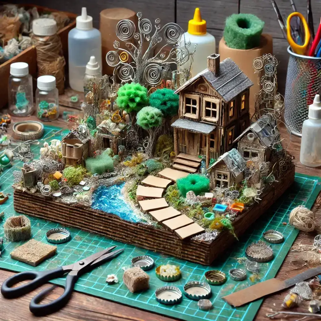 Diorama com Materiais Reciclados