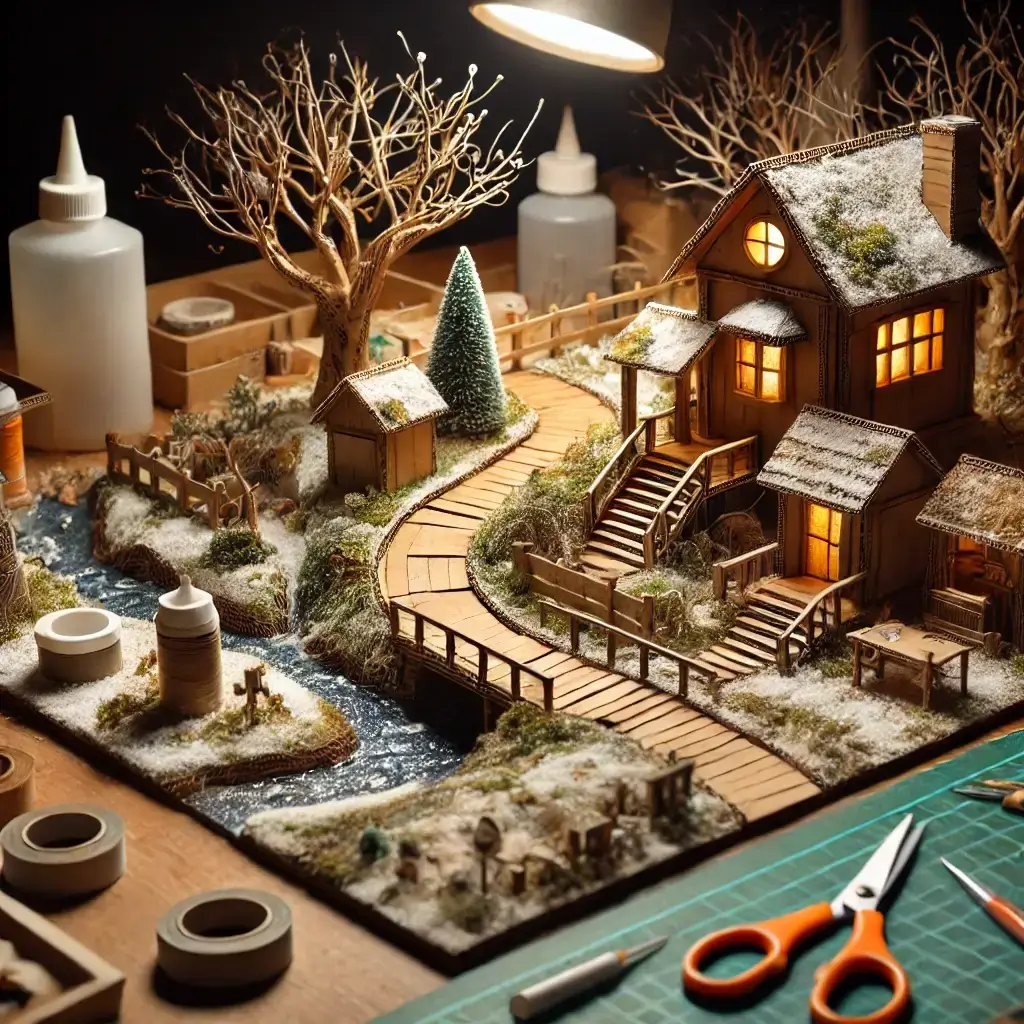 Diorama com Papelão imagem