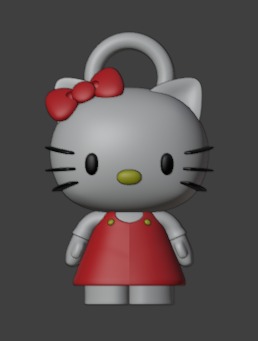 Pingente Hello (Chaveirinho Para Bolsas de Dolls) - Image 4